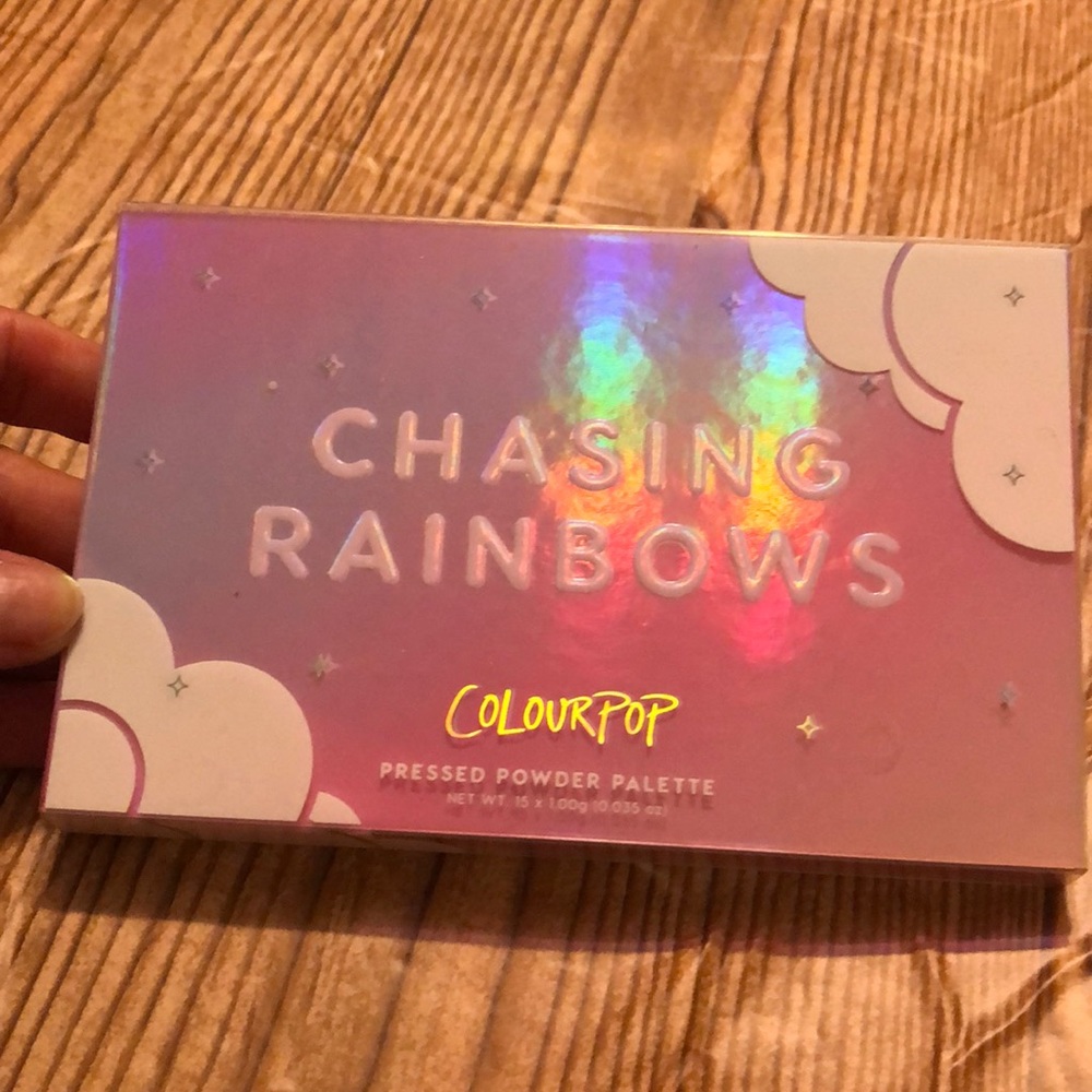 Color pop crashing rainbows eyeshadow pallet
